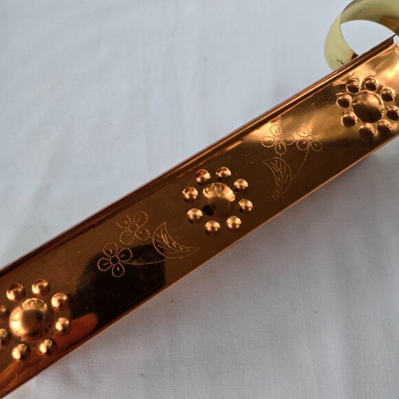 Copper Advent Candle Holder with Brass Handles - Picture 5 of 7